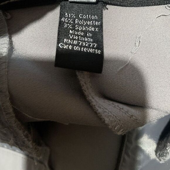 APT 9 Pants Womens 20W Gray Solid Stretch Cropped Dress Trousers Bottoms - Picture 7 of 8